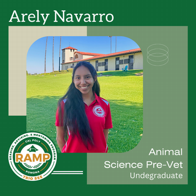 Arely Navarro, Animal Science Pre-Vet; Undergraduate
