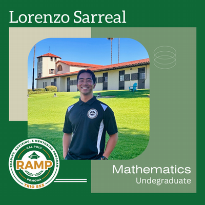 Lorenzo Sarreal, Mathematics; Undergraduate