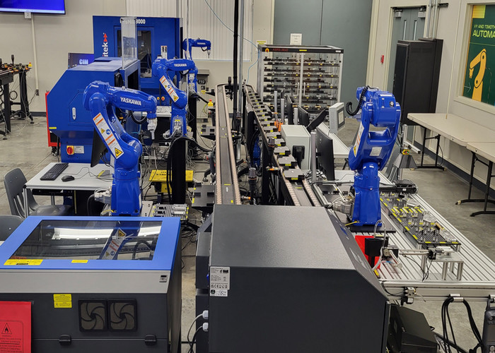 picture of robotics in the lab