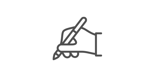 hand with pen
