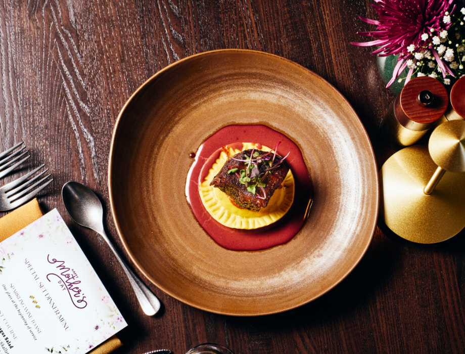 Mothers day dish from above.