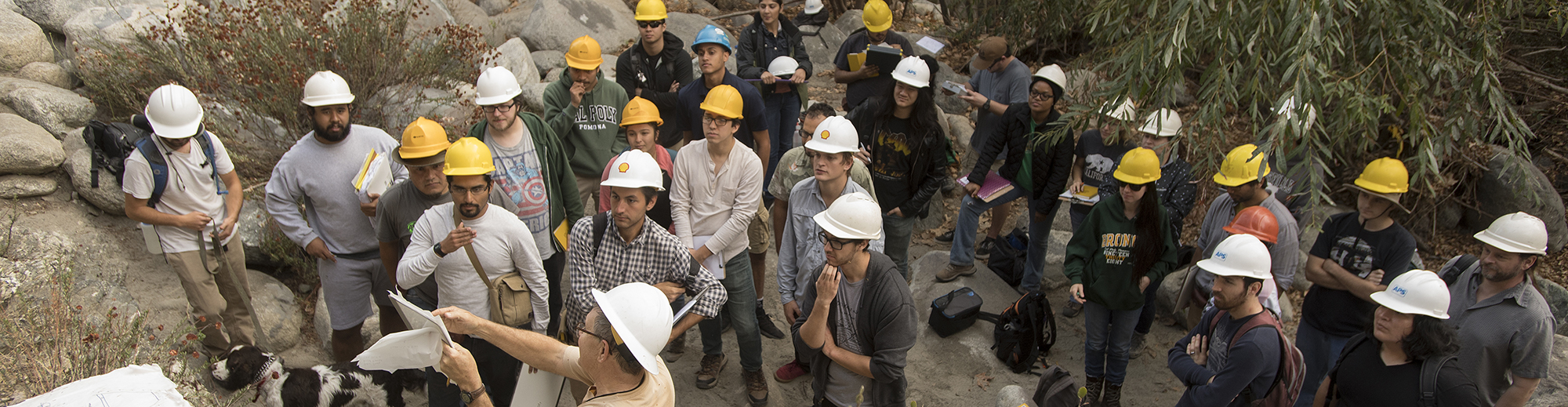 Geology Professor and Students