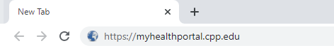 screenshot of Health Portal
