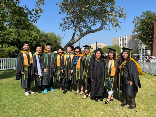 Student at the graduation Commencement