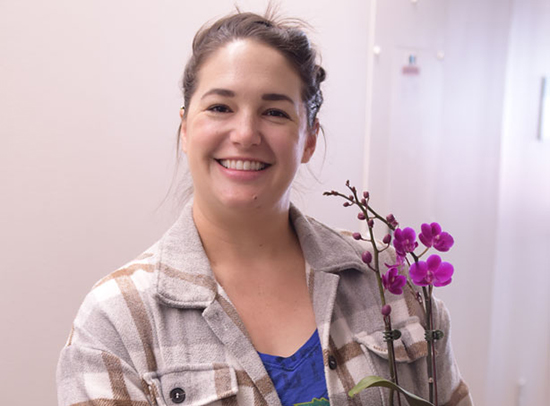 Jasmine Hyland Receiving Staff Award