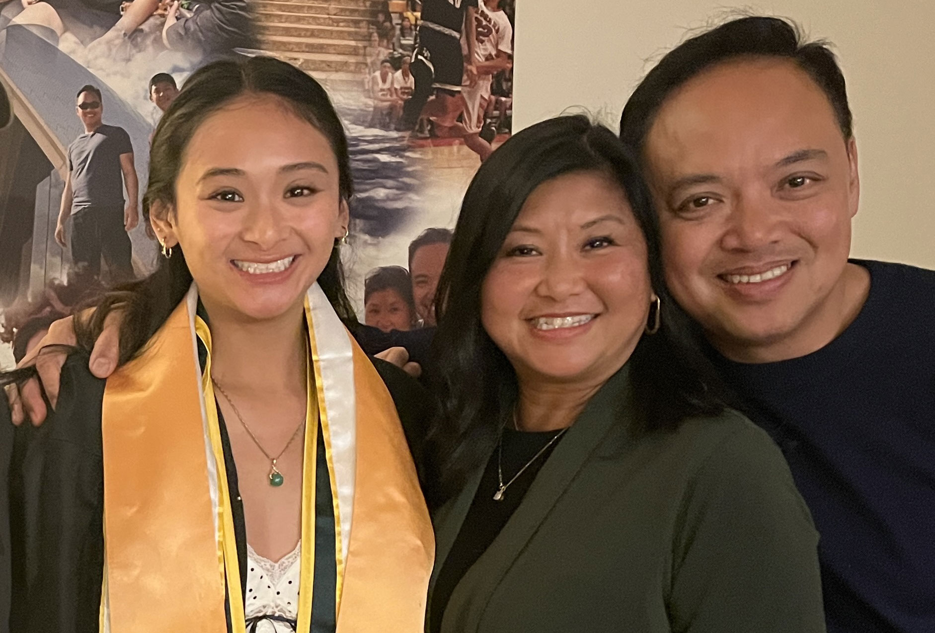 Chloe, Helene, and Dexter Galang.