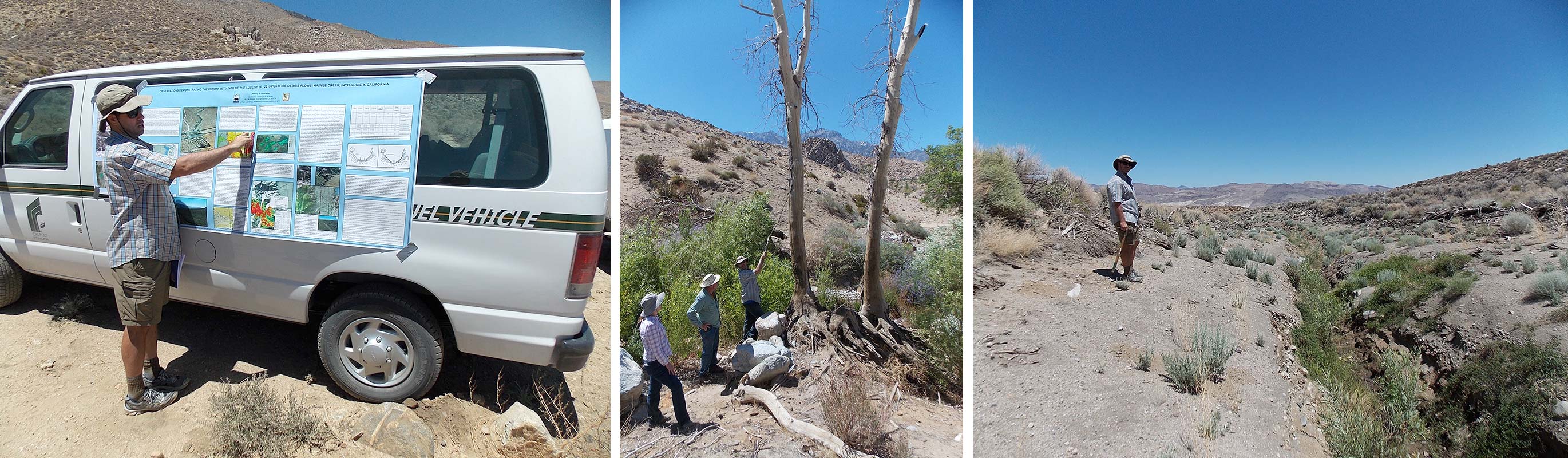 alumnus Jeremy Lancaster working in the field