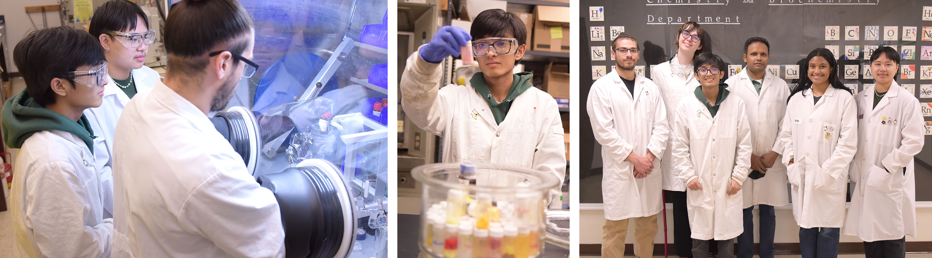 Alex John and his lab students.
