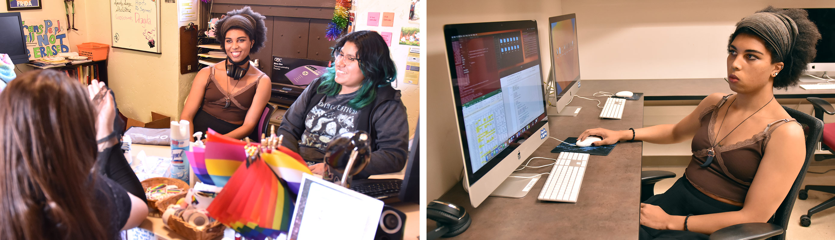 Rosalie Williams at the Pride Center and evaluating X-ray binary data.