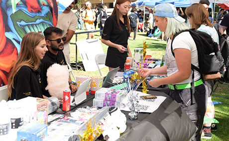science council table at event