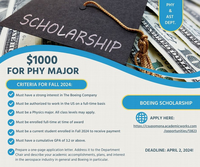 2024 Boeing Scholarship Flyer & Criteria