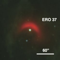 Image of a bowshock near the Carina Nebula