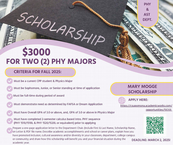 2025 Mogge Scholarship