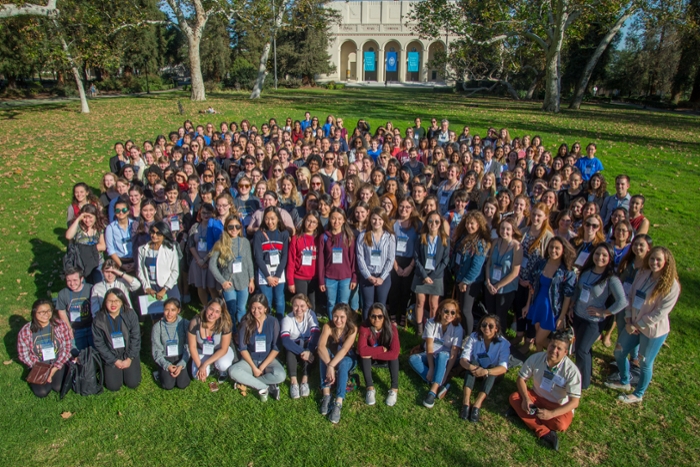 Group photo CUWIP at Pomona College