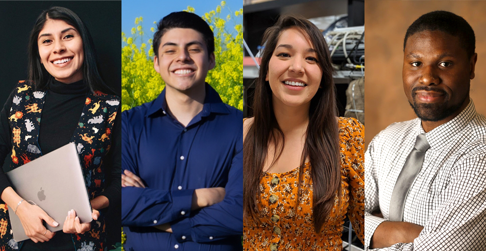 Monica Say (MS Computer Science), Esteban Castro (PhD Cellular Biology), Dianne Sanchez (PhD Atmospheric Chemistry), Don Dixon (PhD AstroPhysics)