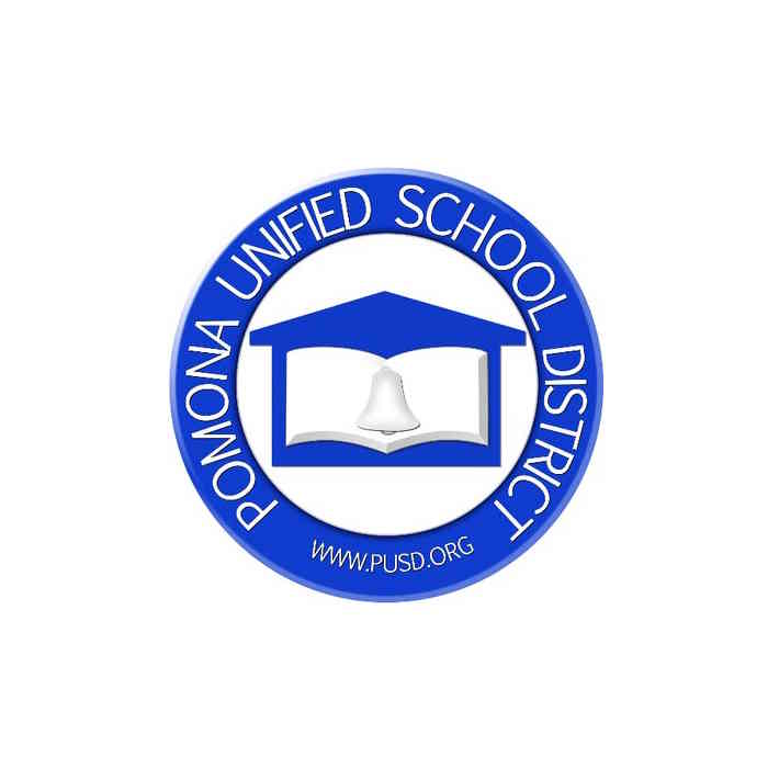 The logo of the Pomona Unified School District
