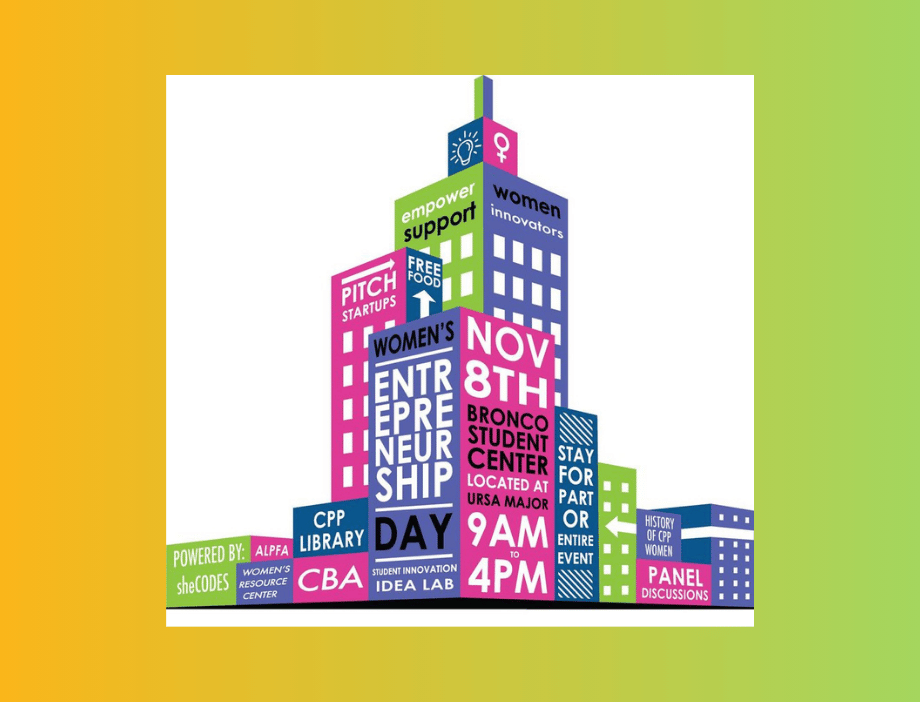 Flyer for the Women's Entrepreneurship Day event