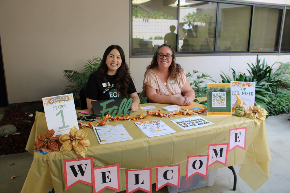 EOP Staff at the EOP Fall Mixer welcome table