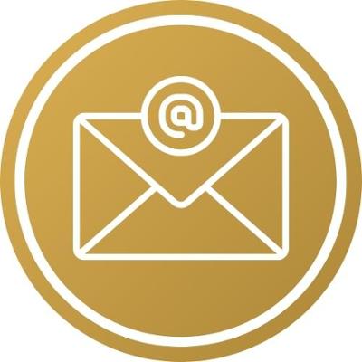 This image displays the logo of email icon
