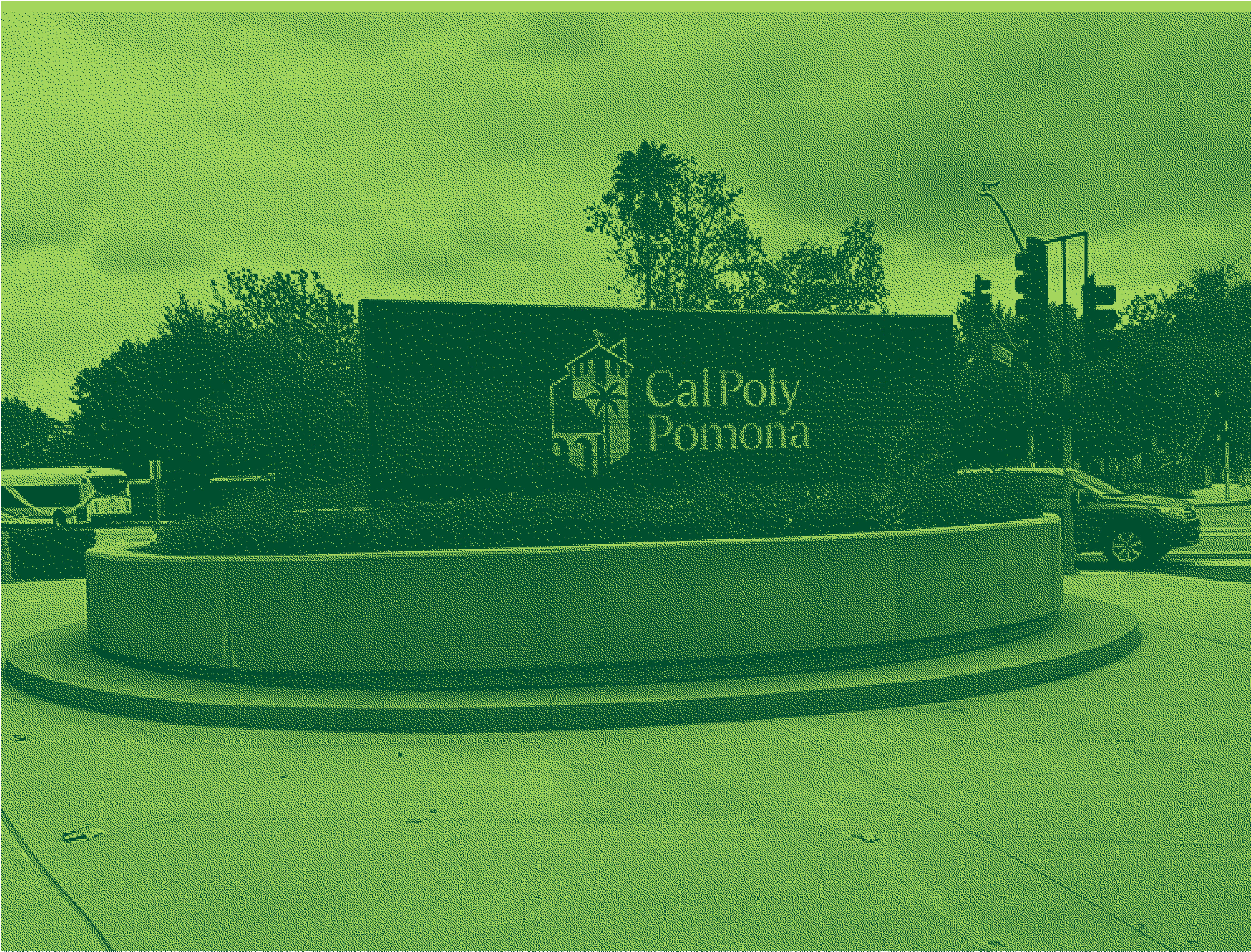 Welcome sign on marquee