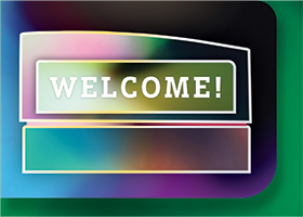 Welcome sign