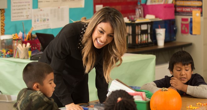 Teacher in classroom