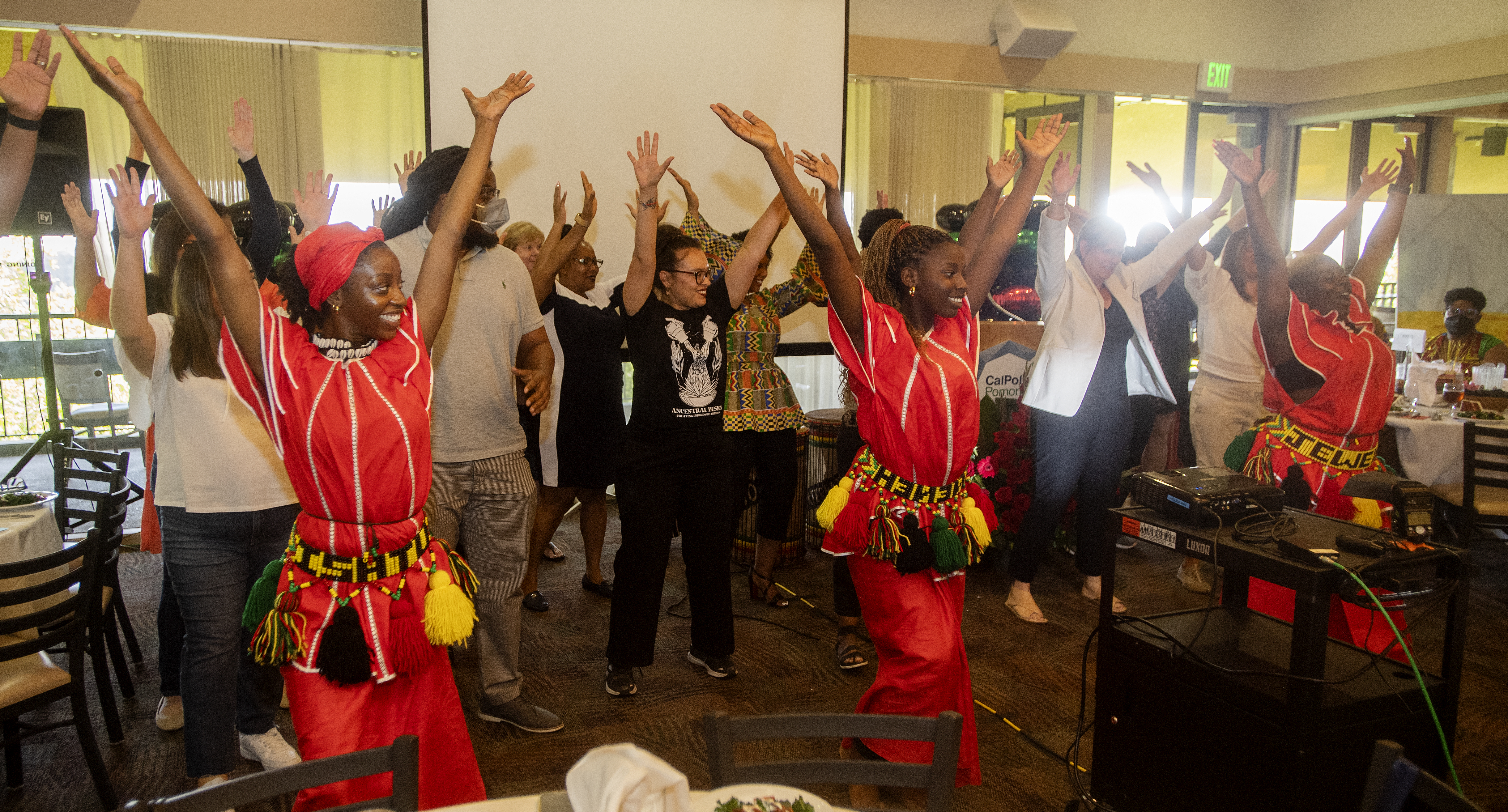 African Soul International leads an African dance with participants