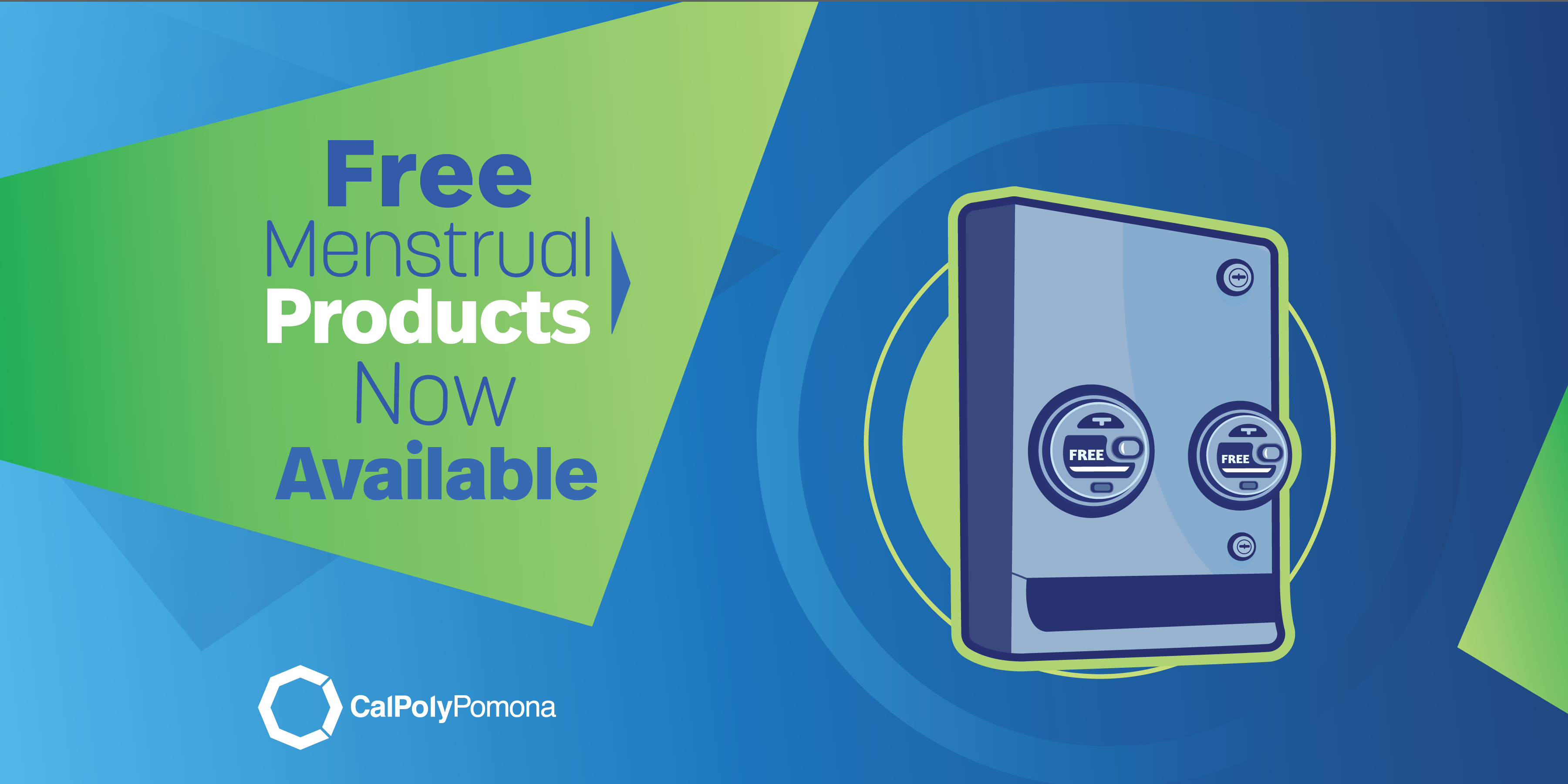 Free Menstrual products now available