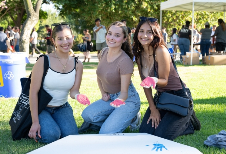 Students pose at convocation