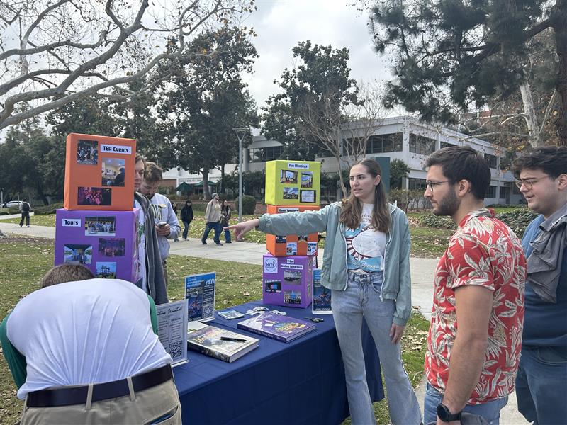 A sorority tabling event