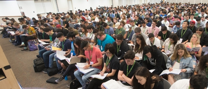 Students at Orientation