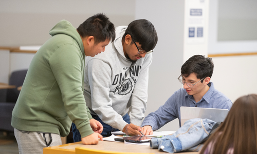 Students cram for finals during a study session 