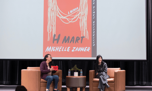 Michelle Zauner, the author of the Common Read book Crying at H Mart speaks at Cal Poly Pomona
