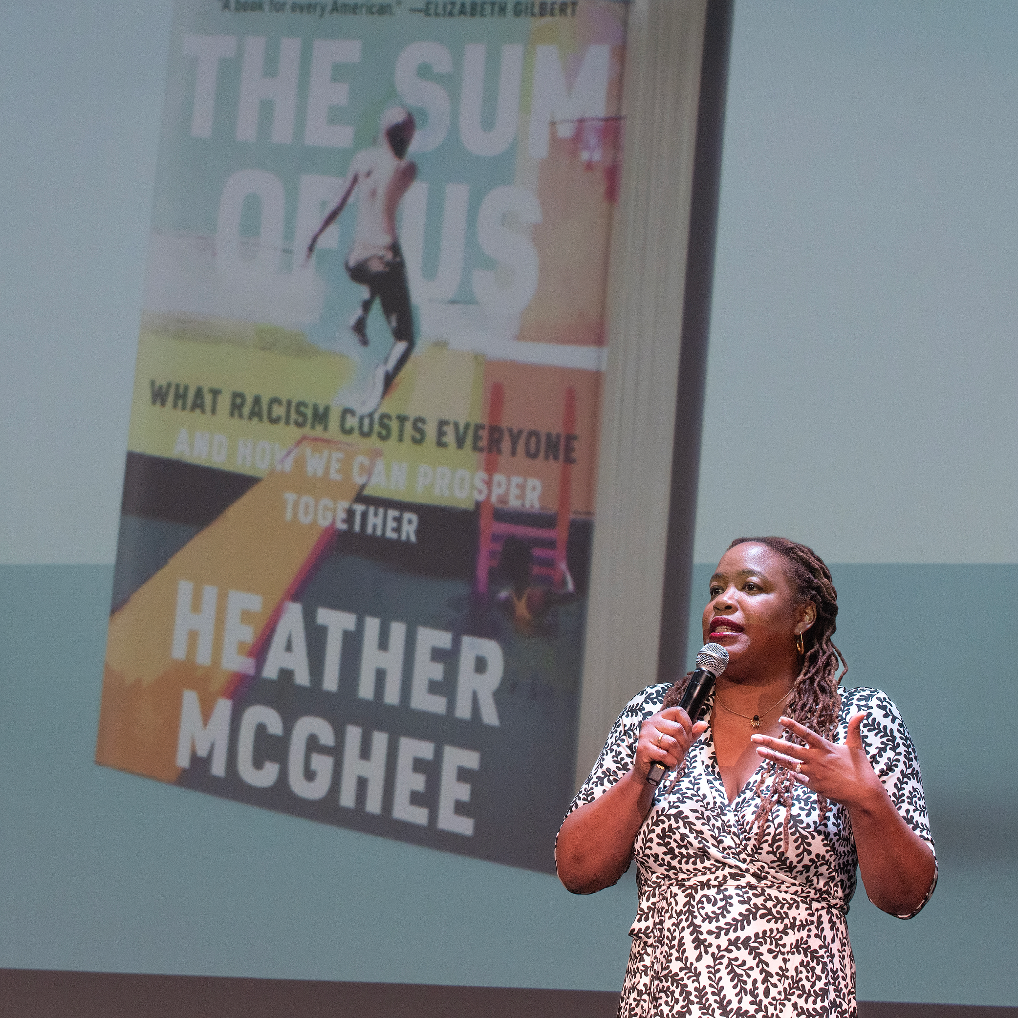 Heather McGhee speaks at Common Read Event