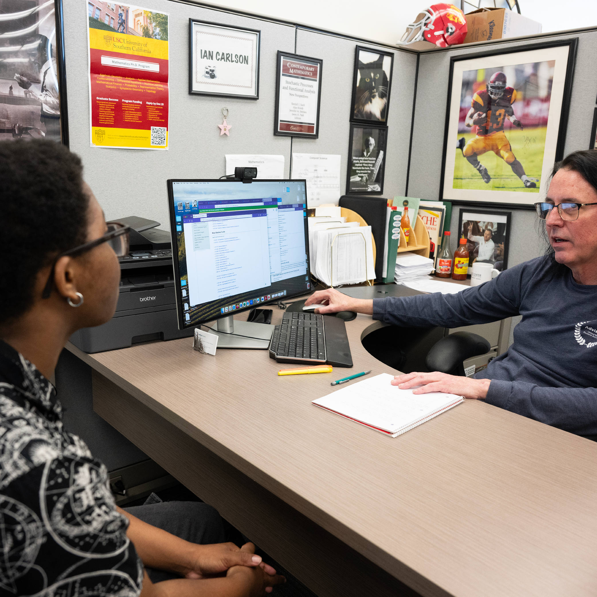An advisor advises a student