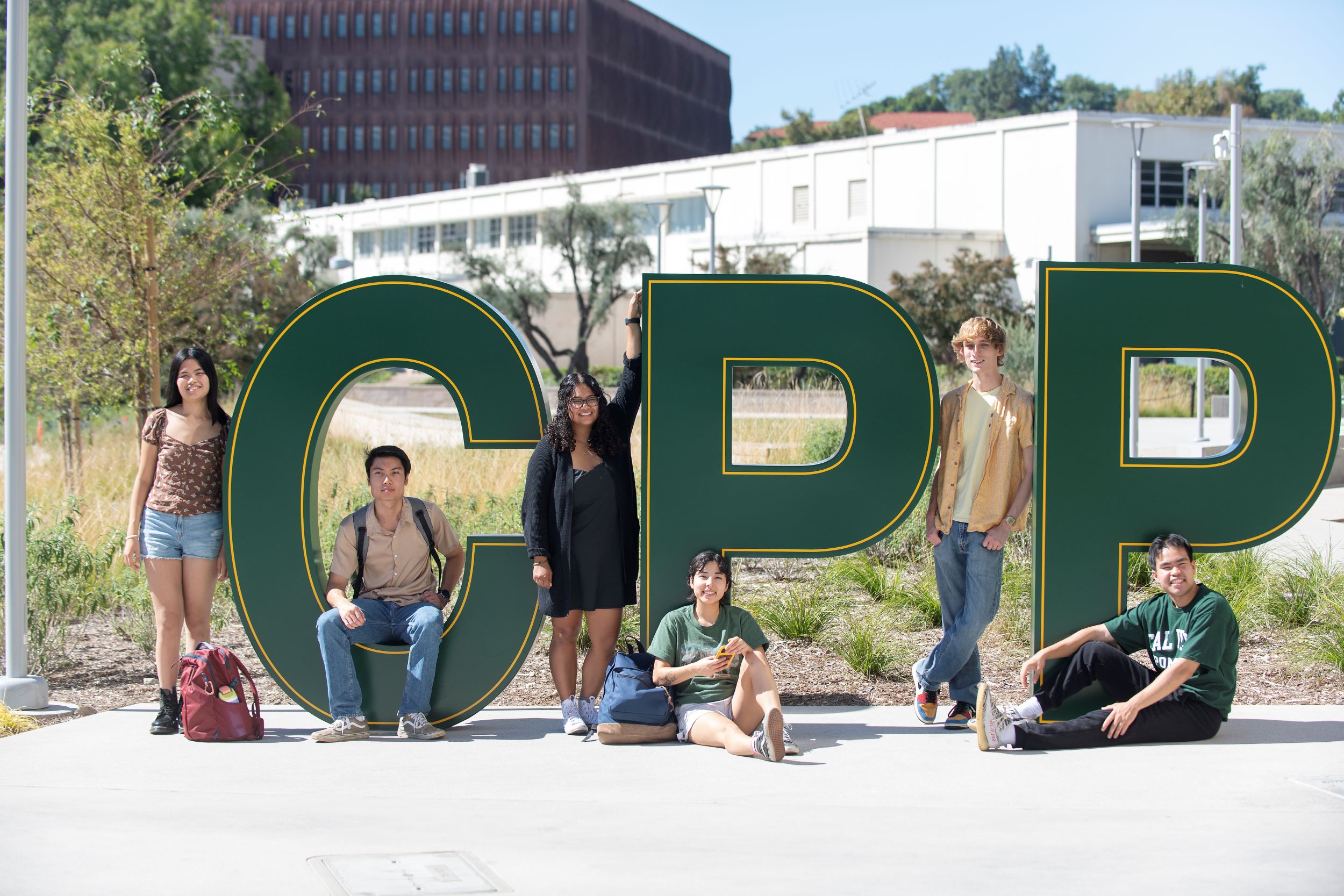 Students pose at CPP Letters