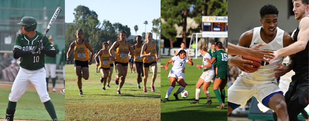 Various Athletic programs at CPP represented, including baseball, womens track and field, womens soccer and basketball