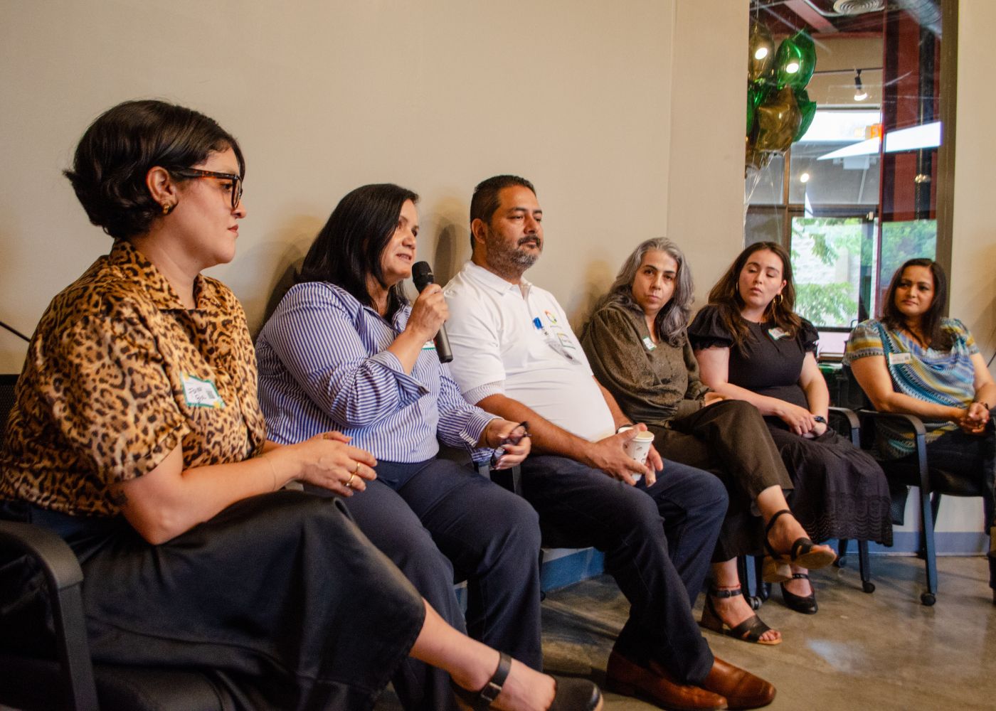 panelist discussing latinx in business