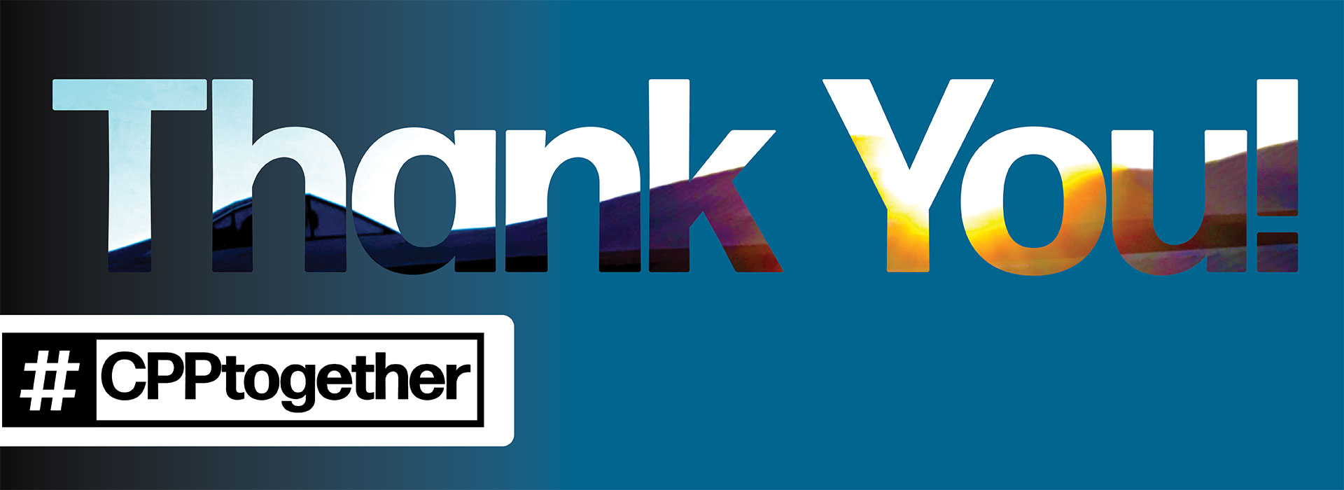 Banner with Thank You Text