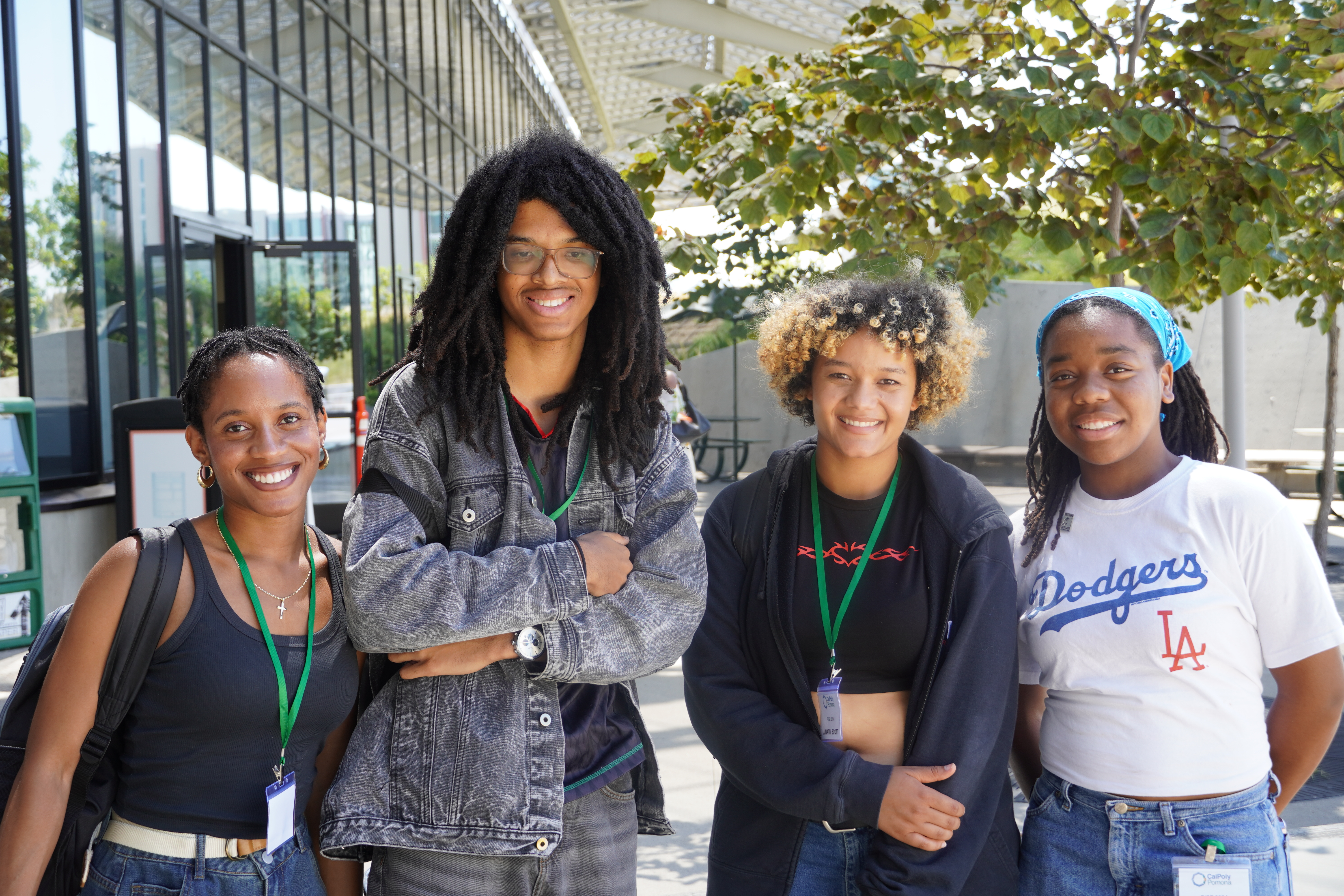 Students pose for the camera