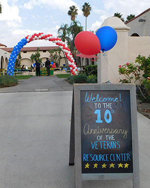 Veterans Resource Center 10th anniversary reception at the University Plaza.