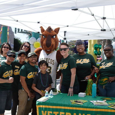 Veterans and military dependents at Cal Poly Pomona Day at the L.A. County Fair