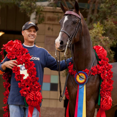 Mitch Sperte with horse