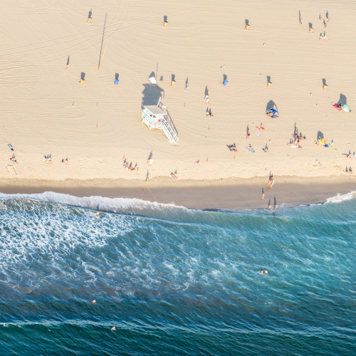 Beaches, Parks, and Recreation - sand and shoreline of a beach