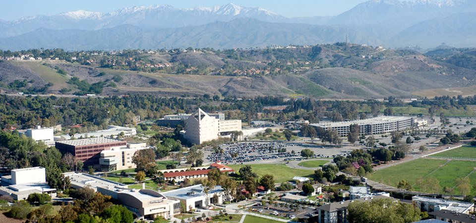Aerial photo of Cal Poly Pomona campus