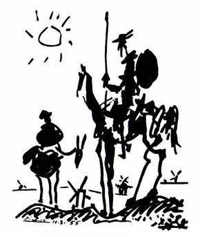 Pablo Picasso’s 1955 sketch Don Quixote, which served as the program cover