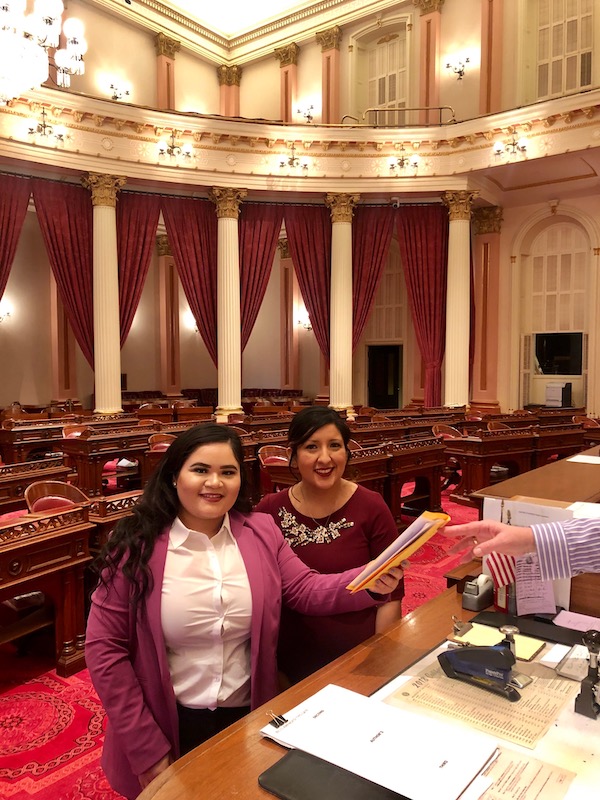 Marisol Ibarra with CA Senator Hurtado