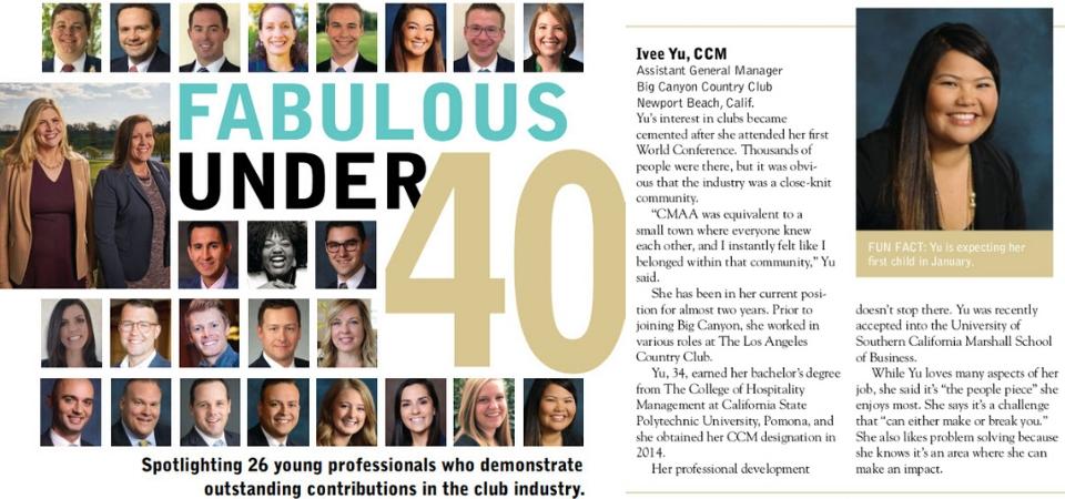 Alumna Named on CMAA's "Fabulous Under 40"