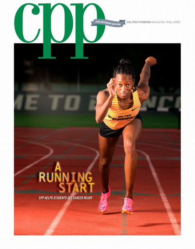 Cover of the 2023 Fall CPP Magazine Philanthropy, A Running Start
