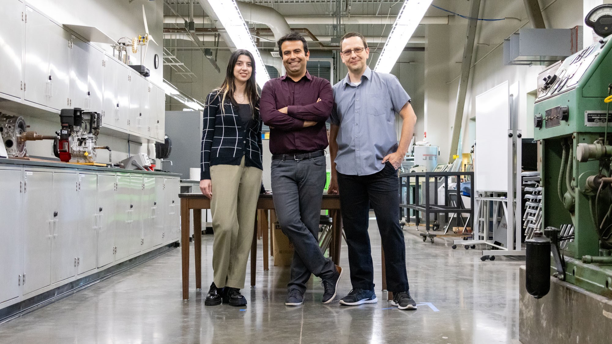 A group of Cal Poly Pomona engineering faculty and students.